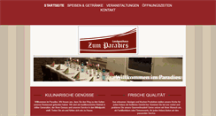 Desktop Screenshot of landgasthaus-zum-paradies.de