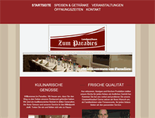 Tablet Screenshot of landgasthaus-zum-paradies.de